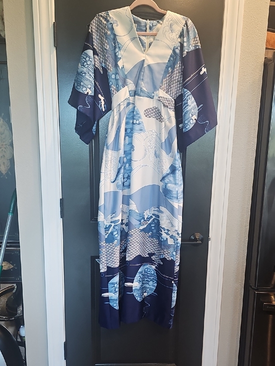 mclnerney Dresses & Skirts - McLnerny Vintage Caftan Maxi Kimono Sleeve Dress